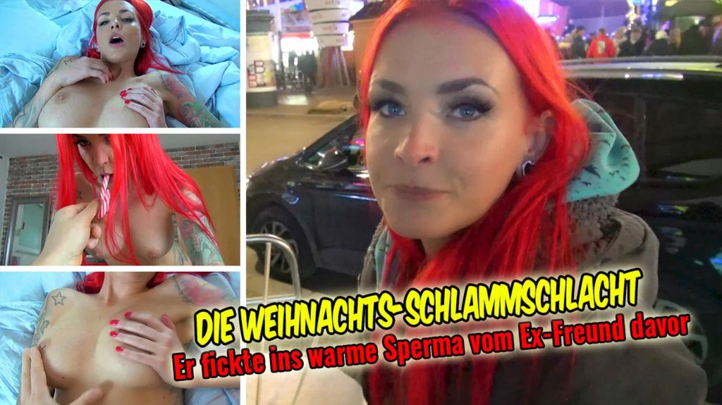 die Weihnachts Schlammschlacht I Er fickte ins warme Sperma